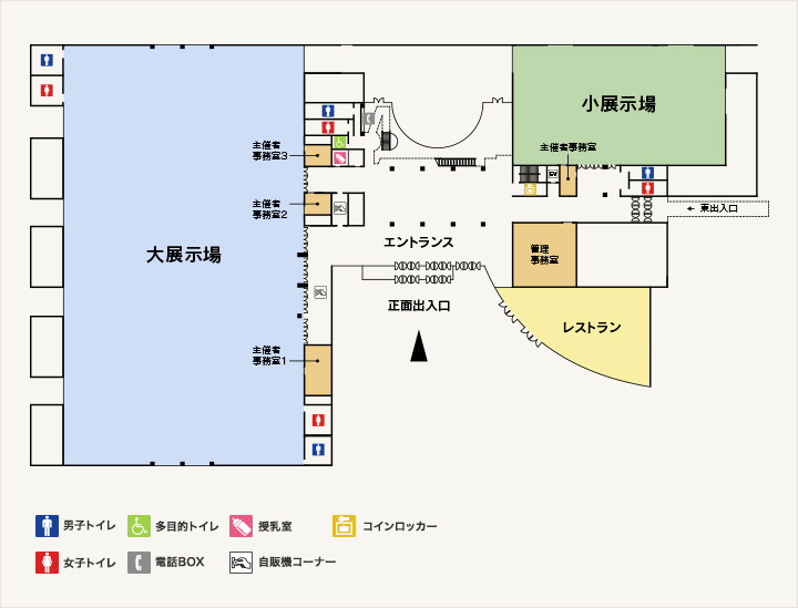 1階施設の配置図