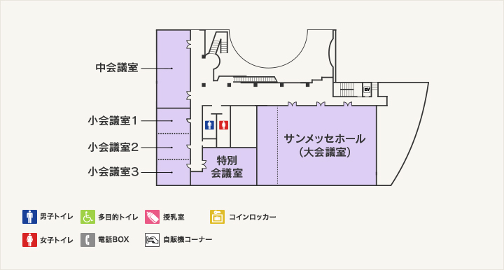 2階施設の配置図